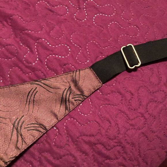 Tux beautiful shiny Mauve vest XL adjustable at neck and back - Picture 2 of 4